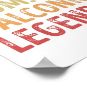 妻お母さん鷹狩りの伝説の鳥ギフト ポスター (角)