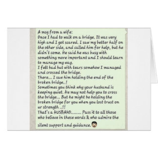 妻からのメッセージ