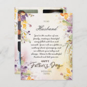 妻からの夫の父の日のカード写真 シーズンカード (正面/裏面)