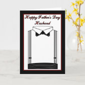 妻からの夫への幸せな父の日 カード (黄色い花)