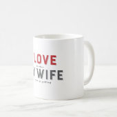 妻がおもしろいコーヒーのマグカップを飲むのが大好き コーヒーマグカップ (正面右)
