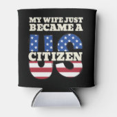 妻がアメリカ市民になりました 誇り高きアメリカ人 缶クーラー (正面)