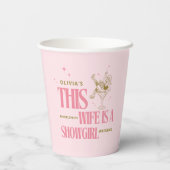 妻がショーガール バチェロレッテ ウィークエンドの予定 紙コップ (裏面)