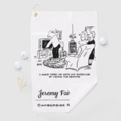 妻がテレビのリモコンを隠す ゴルフタオル (インサイチュ)