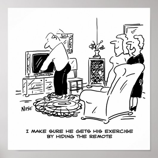 妻がテレビのリモコンを隠す ポスター (正面)