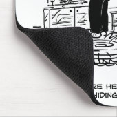 妻がテレビのリモコンを隠す マウスパッド (コーナー)