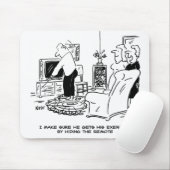 妻がテレビのリモコンを隠す マウスパッド (マウス)