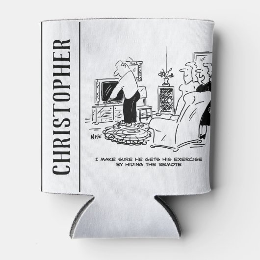 妻がテレビのリモコンを隠す 缶クーラー (正面)