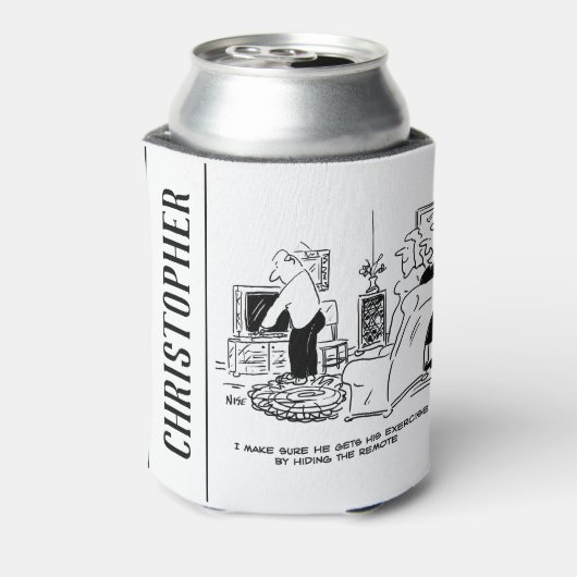 妻がテレビのリモコンを隠す 缶クーラー (缶裏面)