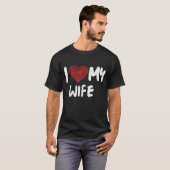 妻が大好きです Tシャツ (正面フル)
