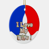 「妻が大好き」アートプリント セラミックオーナメント (右)