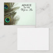 妻が孔雀の羽根カードになるアドバイス アドバイスカード (正面/裏面)