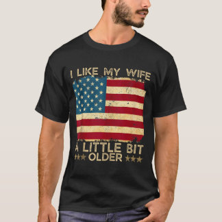 妻が少しだけ年上なのが好き おもしろフレーズ 女性用 Tシャツ
