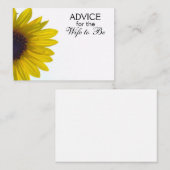 妻が巨大ひまわりカードになるアドバイス アドバイスカード (正面/裏面)