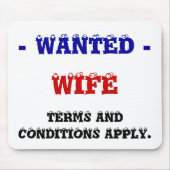 妻が欲しかった！ マウスパッド (正面)