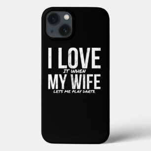 妻が私をダーツにした時が遊好きおもしろいだ iPhone 13ケース