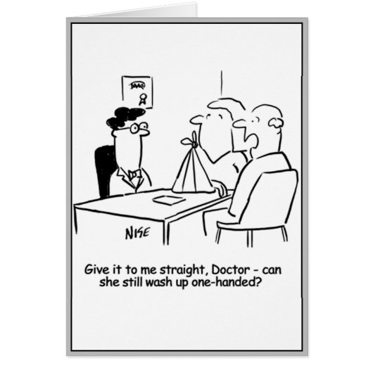 妻が腕をスリングで割る (正面)