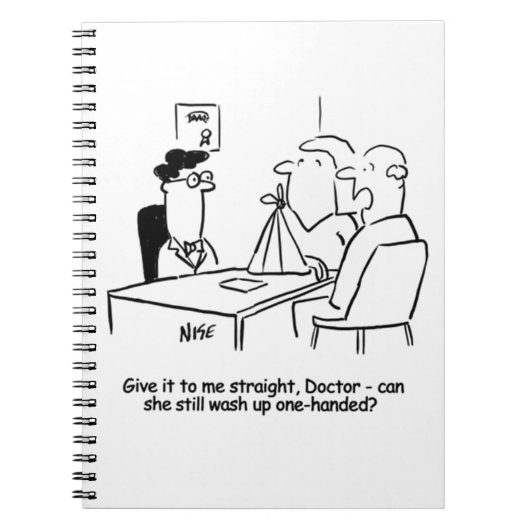 妻が腕をスリングで割る ノートブック (正面)