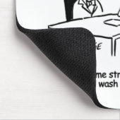 妻が腕をスリングで割る マウスパッド (コーナー)