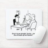 妻が腕をスリングで割る マウスパッド (マウス)