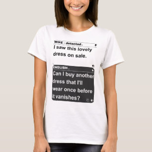 妻とおもしろい英語の翻訳「この愛を見た Tシャツ
