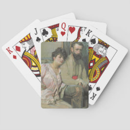 妻との自画像（Frantisek Kupka著） トランプ