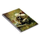 妻とスケッチするポール・ヘレウ ノートブック (右側)