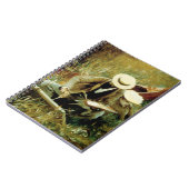 妻とスケッチするポール・ヘレウ ノートブック (左側)