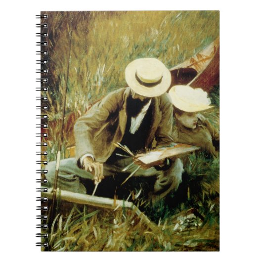 妻とスケッチするポール・ヘレウ ノートブック (正面)