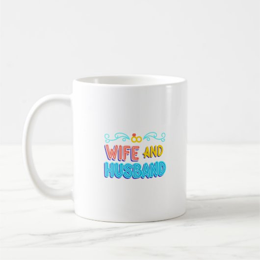 妻と夫 コーヒーマグカップ (左)
