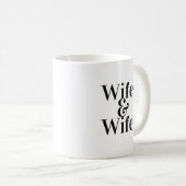 妻と妻のゲイレズビアン結婚 コーヒーマグカップ (正面右)