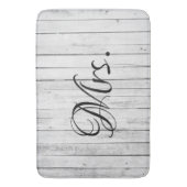 妻と妻の新郎新婦素朴 バスマット (正面縦)