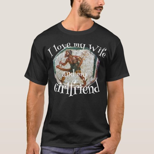 妻と恋人を愛しています Tシャツ (正面)