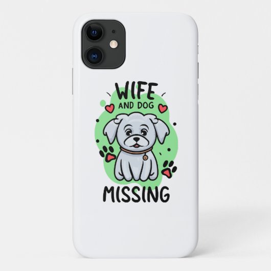 妻と犬が行方不明 Case-Mate iPhoneケース (裏面)
