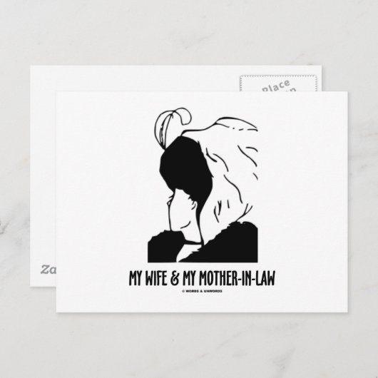 妻と義母(幻想) ポストカード (正面/裏面)