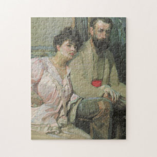 妻と自画像（Frantisek Kupka著） ジグソーパズル