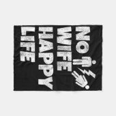 妻なしハッピー生活 既婚者 花嫁 花婿 結婚 歌 フリースブランケット (正面(横))