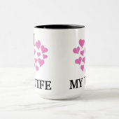 妻にコーヒーパーソナライズされたマグが大好き マグカップ (中央)