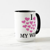 妻にコーヒーパーソナライズされたマグが大好き マグカップ (正面右)