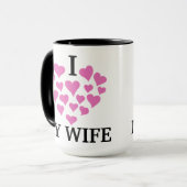 妻にコーヒーパーソナライズされたマグが大好き マグカップ (正面左)