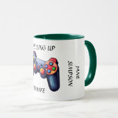 妻に平準化。新婚の花嫁ギフト マグカップ (正面右)