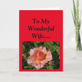 妻に幸せな母の日！ カード