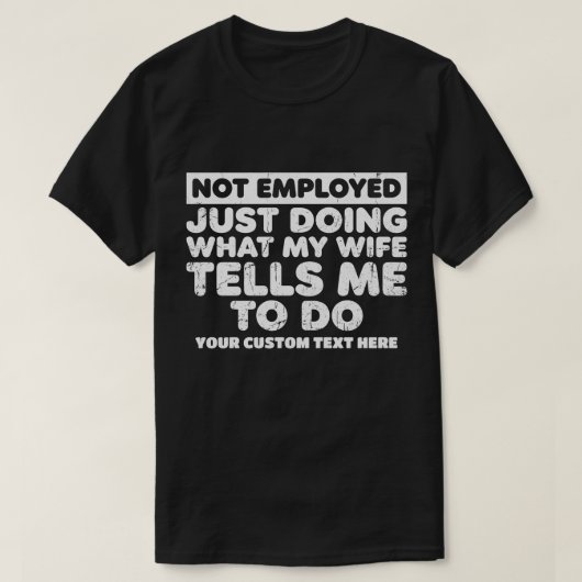妻に従うだけの人生 Tシャツ (デザイン正面)