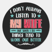 妻に必聞ず言わないが私が事を行うとき ラウンドシール (正面)