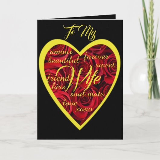 妻に愛の言葉のカード シーズンカード (正面)