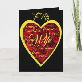 妻に愛の言葉のカード シーズンカード