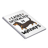 妻に気さくされるダシュント犬 ノートブック (右側)