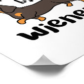 妻に気さくされるダシュント犬 ポスター (角)