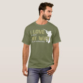 妻に狩りされて大好きおもしろい Tシャツ (正面フル)