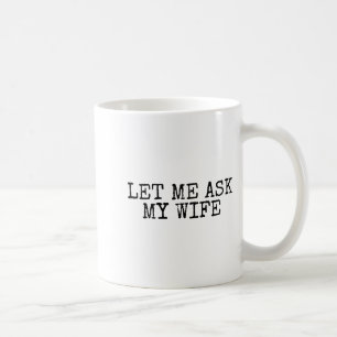 妻に聞いてみます レトロ おもしろい 夫婦のユーモア コーヒーマグカップ